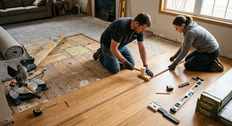 Bamboo Flooring Installation in Monroe Township, NJ