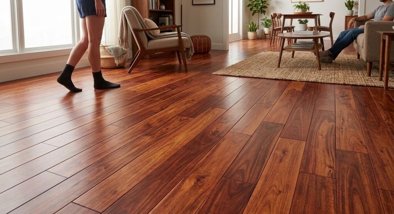 Cherry Floor Installation in Bedminster, NJ