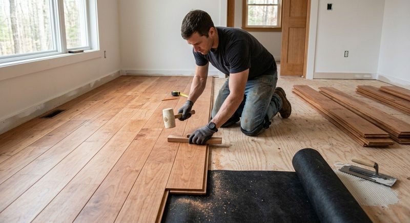 Cherry Floor Installation in Berkeley Heights, NJ
