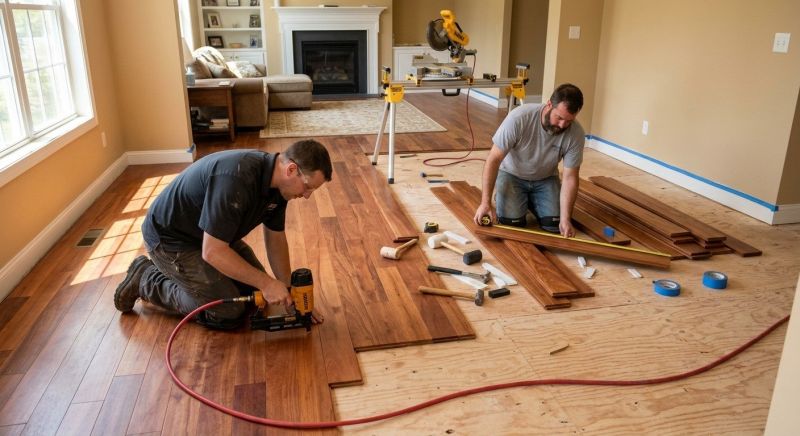 Cherry Floor Installation in Berkeley Heights, NJ