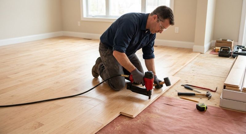 Maple Flooring Installation in Bedminster, NJ