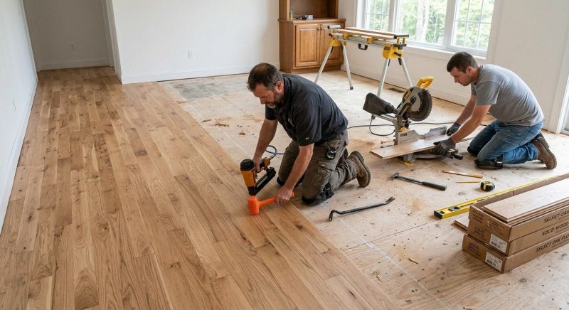 Oak Floor Installation in Cranford, NJ