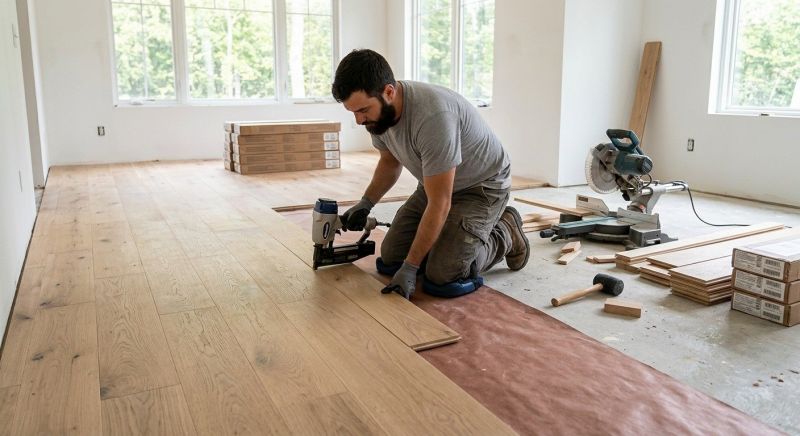 Oak Floor Installation in Fairless Hills, PA