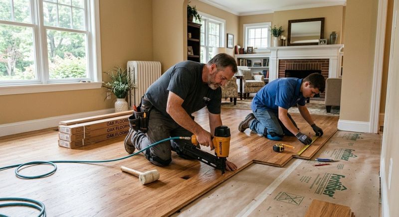 Oak Floor Installation in Freehold, NJ