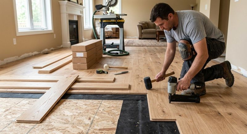 Oak Floor Installation in Hunterdon County, NJ