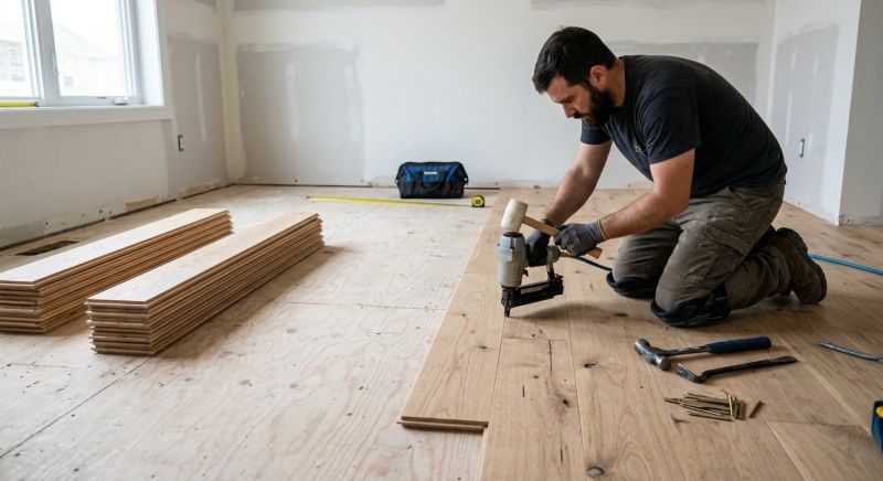 Oak Floor Installation in Metuchen, NJ