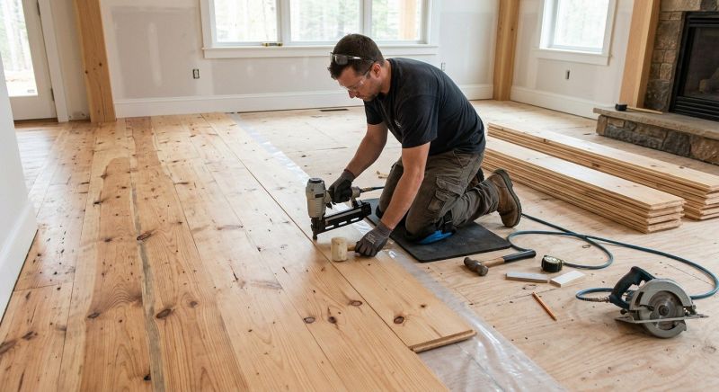 Pine Floor Installation in Monroe Township, NJ