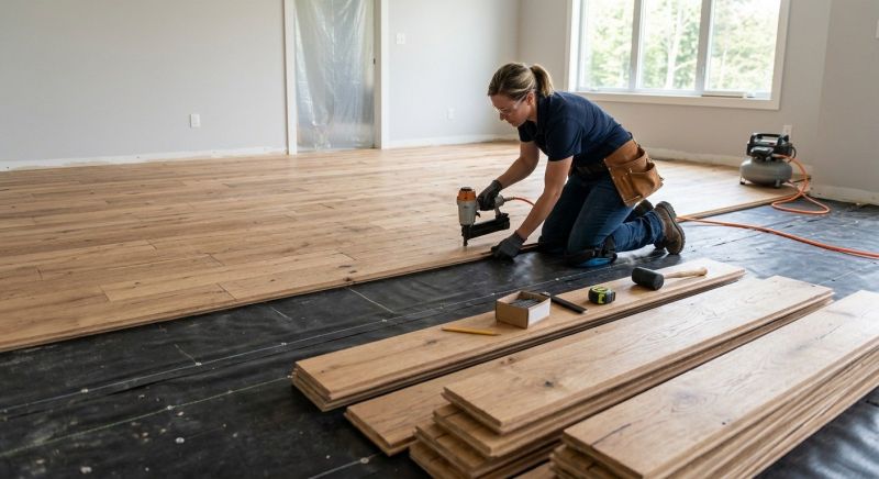 Plank Floor Installation in Monroe Township, NJ