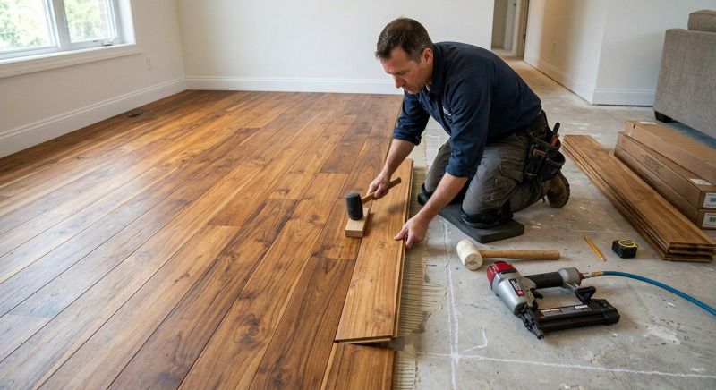 Teak Flooring Installation in Monroe Township, NJ