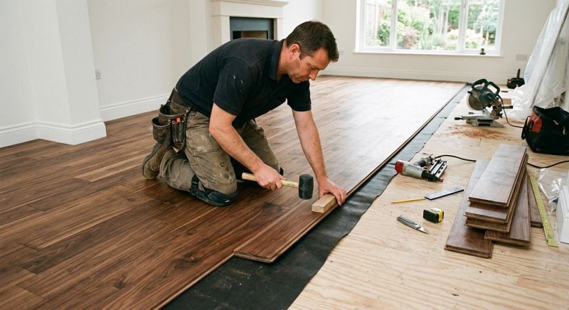 Walnut Flooring Installation in Monroe Township, NJ