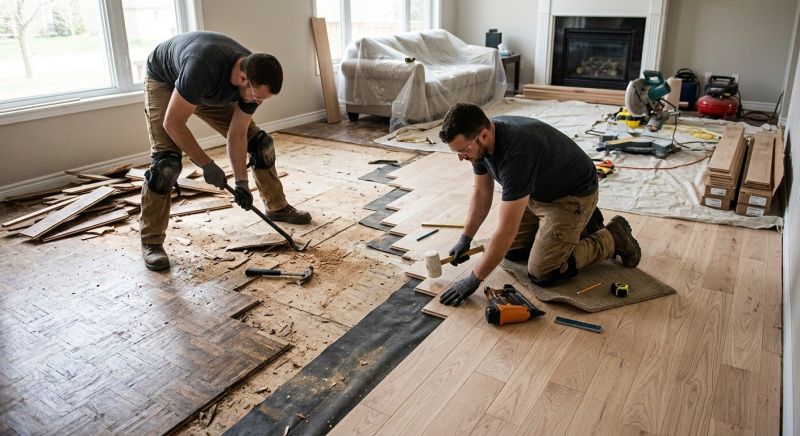 Wood Floor Replacement in Hazlet, NJ